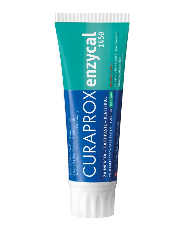 Зубная паста Curaprox Enzycal 1450 ppm, 75 мл.