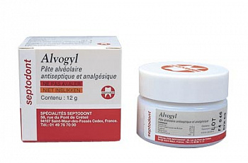 Альвеожиль паста Alveogyl антисептический болеутоляющий компресс Septodont 10 гр.