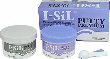 Слепочная масса I-Sil база+катализатор А-силикон Putty Premium Putty Spident 290 + 290 мл.