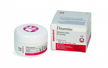 Детартрин паста Detartrine paste абразивная для удаления зубного налета Septodont 45 гр.